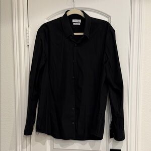 Calvin Klein Men's Classic Black Dress Shirt